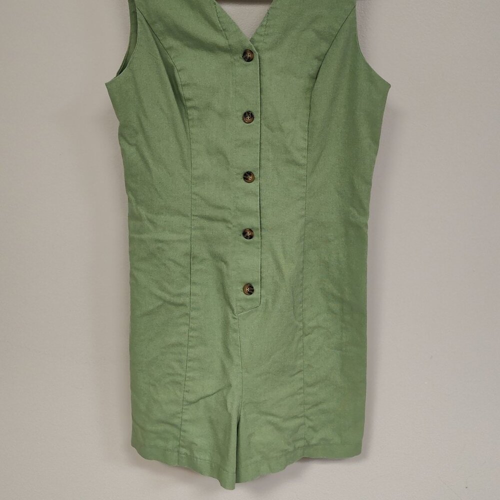 Ladies Hi Res Linen Blend Romper - Size Small - Picture 3 of 5